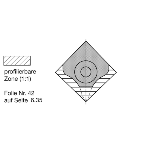 JSO WP-Ziernutfräser Z1 D=24mm, m.WP 17x17x2mm - 22196-5-00024-R