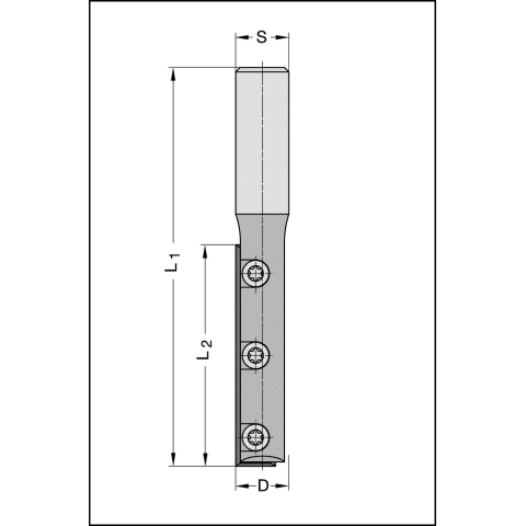 JSO 12,7mm WP Nutfräser HW 12,7x50/95mm Z1 S12...