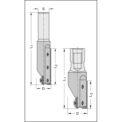 JSO Oberfräser Z1+1 HW-WP 16x30mm | S=M12x1