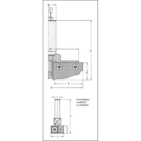 JSO RAPIDO-Abplatt-Rohling D = 108 mm, MIT SCHRAUBEN, S =...