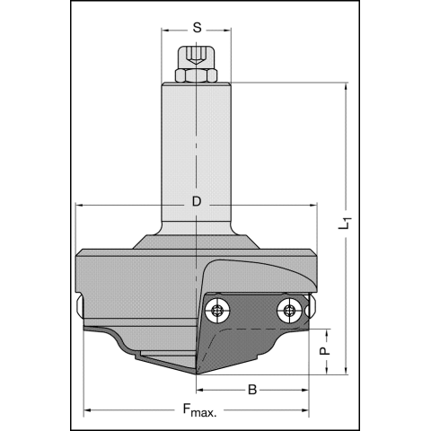 JSO RAPIDO-Rohling D=70mm | S=25x55mm m.E. / m. Schrauben