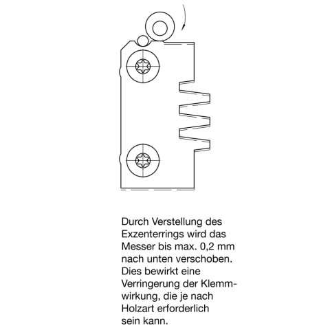JSO 25-38mm WP-Verleimfräser HW 55x40x105mm S25mm rechts - 22560-5-00306-R