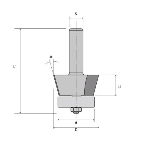 JSO 15° HW-Fasefräser "24100" Z2...