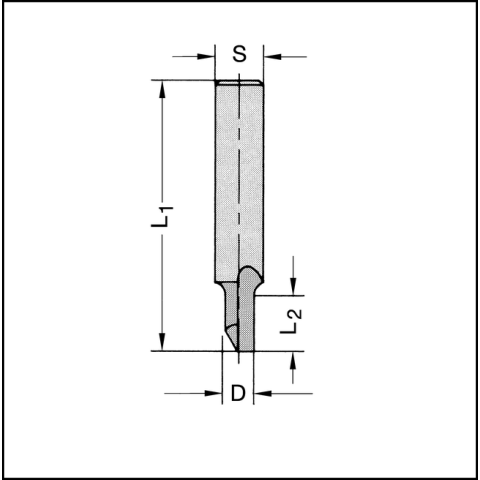 JSO 4mm HS Nutfräser Z1 4x9x42mm S=8mm
