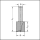 JSO Nutfräser Z2 HS 20x20mm S=8mm - 24223-4-20020-R