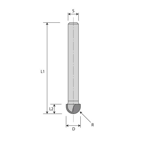 JSO R4,75mm HW-Hohlkehlfräser "24340-5" Z2...
