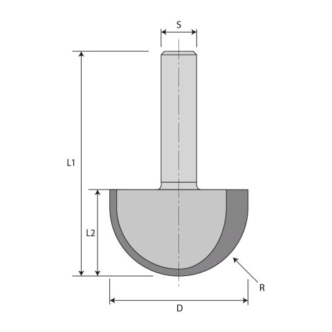 JSO R20mm Ball nose end mill "24340-5" Z2...