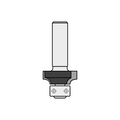 JSO R2.50mm Rounding cutter Z2 carbide 19x8/43mm Shank...