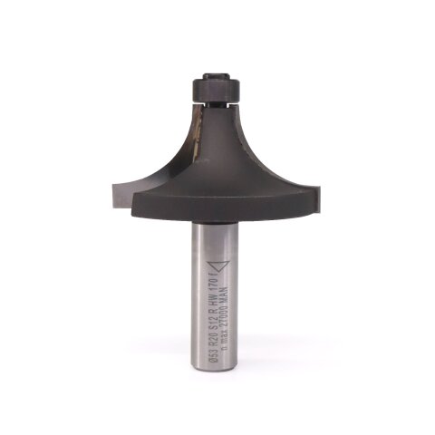 JSO R25mm Abrundfräser Z2 HW 63x32/70mm Schaft 12mm...