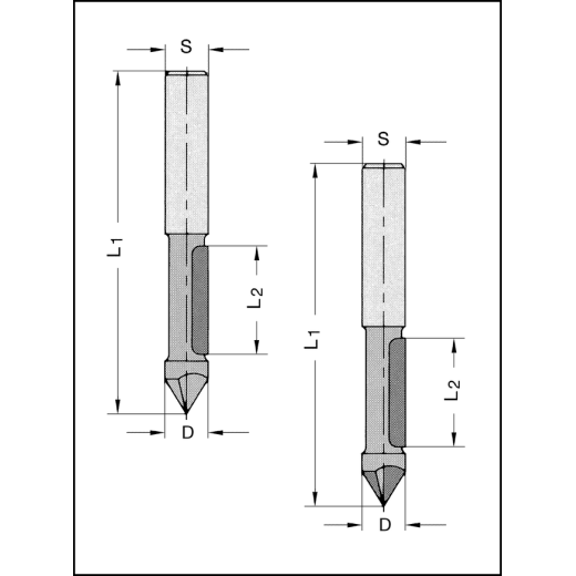 JSO Kopierfräser HW 8mm S=8mm Z1, m.best.BOHRSCHNEIDEN - 24427-5-08000-R