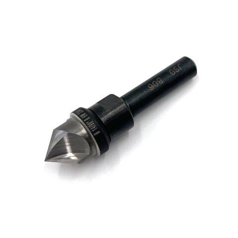 JSO 90° V-Nut und Gravierfräser HW Z3 14mm Schaft 8mm Rechts - 24543-5-14090-R