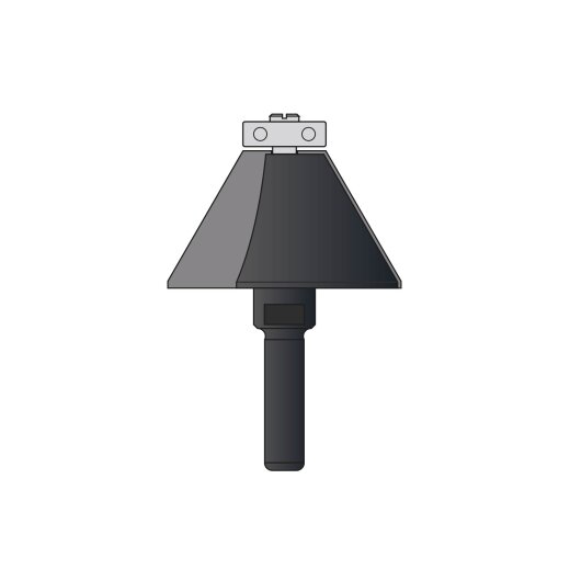 JSO 30° HW-Fasefräser "24560-5" Z2 34x20/70mm S12mm mit Anlauflager - 24566-5-00030-R