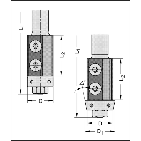 JSO Fasefräser HW D=32mm m. ANLAUF | L2=25mm 11 GRAD...