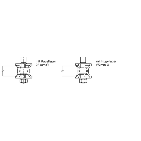 JSO Doppelabrundfräser HW D=38mm R=5mm | S=12x40mm