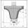 JSO Abrund-Fasefräser HW D=56mm R=12,7mm, R=12,7mm S=12x40mm - 24796-5-12712-R