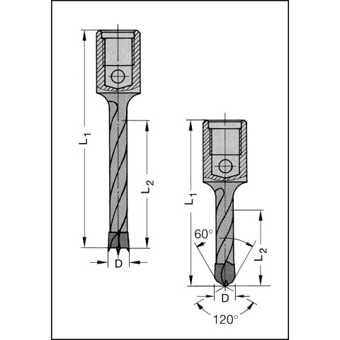 JSO Dübelbohrer HW M10 5x28mm L., HFX  FORM A  LINKS...
