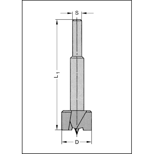 JSO Forstnerbohrer WS 25mm - 30070-1-25000-R