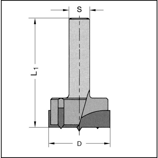 JSO Zylinderkopfbohrer HW 25mm | S=8x30mm L=65mm