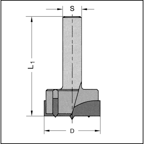 JSO Zylinderkopfbohrer HW 25mm | S=8x30mm L=65mm