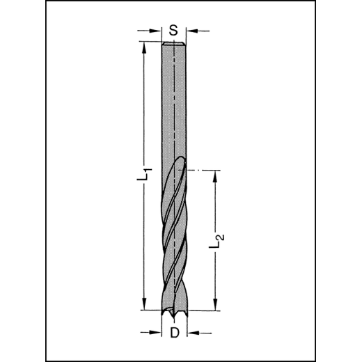 JSO Spiralbohrer HS 8x75mm GL=120mm