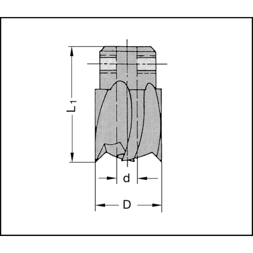 JSO Aufsteck-Stufensenker HS 8x16x25mm - 30160-4-08016-R