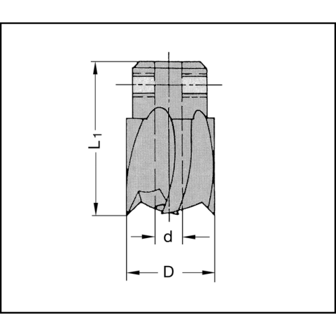 JSO Aufsteck-Stufensenker HS 8x25x30mm - 30160-4-08025-R