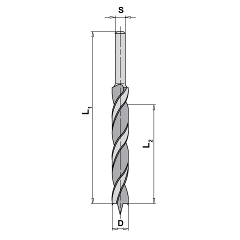 JSO 14mm Staketenbohrer HSS 14x115/180mm Schaft 13x50mm