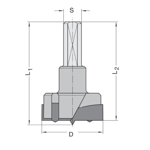 JSO 20mm HW Zylinderkopfbohrer 20x56,5/57,5mm S10x26 Z2+V2 rechts