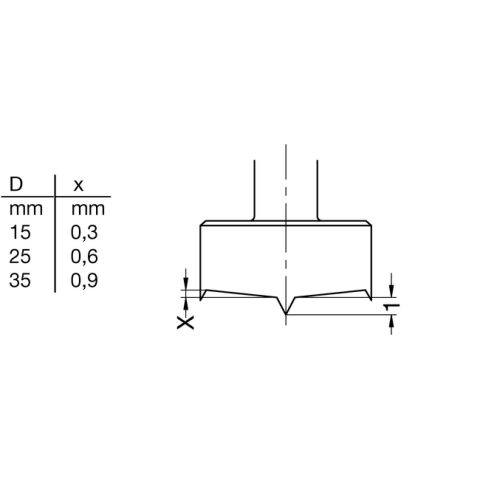 JSO 26mm HW Zylinderkopfbohrer 26x56,5/57,5mm S10x26 Z2+V2 rechts