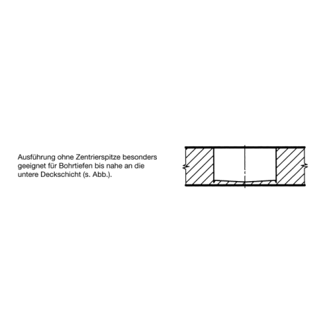 JSO Zylinderkopfbohrer HW 35x57,5mm, RECHTS  Z=3+3V  MIT ZENTRIERSPITZE - 30320-5-35000-R