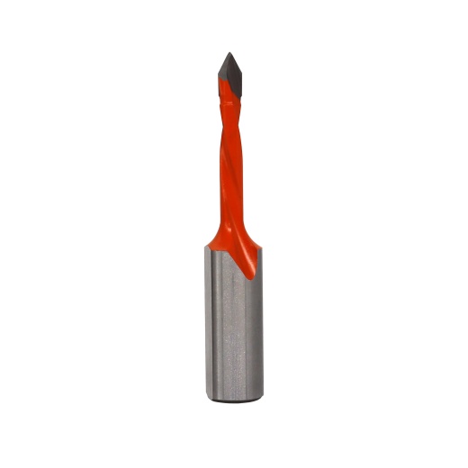 JSO 8mm drill for through hole with carbide 60° rooftop 8x22/57.5mm S10x25 left