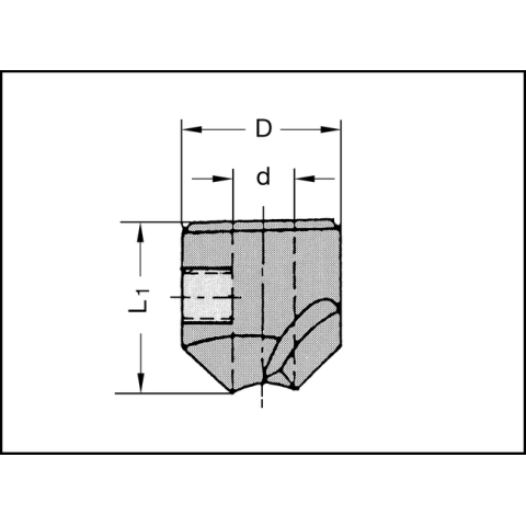 JSO Aufsteckversenker Z2 HS 5mm, RECHTS - 30650-4-05000-R