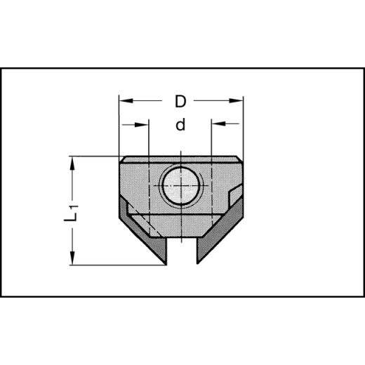 JSO Aufsteckversenker Z2 HW 5mm L., D=15,5mm LINKS - 30650-5-05000-L