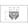JSO Aufsteckversenker Z2 HW 5mm L., D=15,5mm LINKS - 30650-5-05000-L