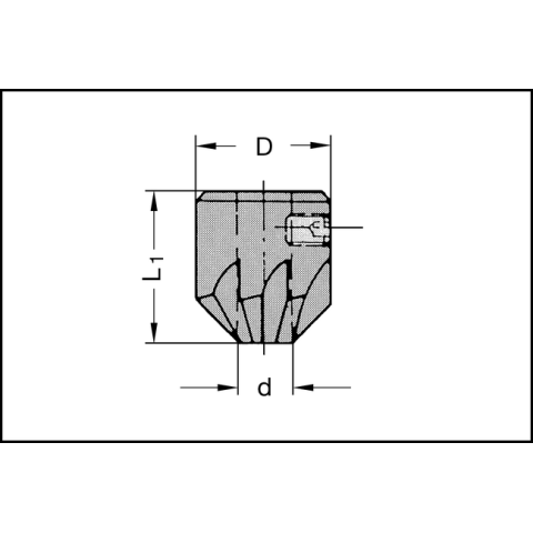 JSO Aufsteckversenker Z6 HS d=5mm, D=16mm  L=22mm -...