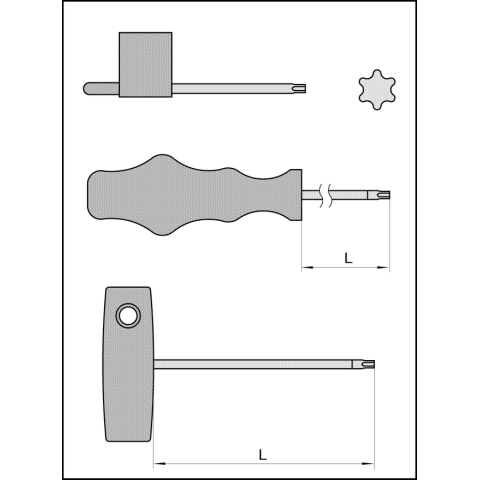 JSO Torx-Schraubendreher T 7, m.FAHNENGRIFF -...