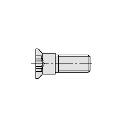 JSO M5x13,5 90° Torx-Senkkopfschraube T15 mit Bund - 39086-0-05015-R