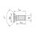 JSO M6x12 90° Senkschraube SW4 - Innensechskant - 39125-0-06016-R