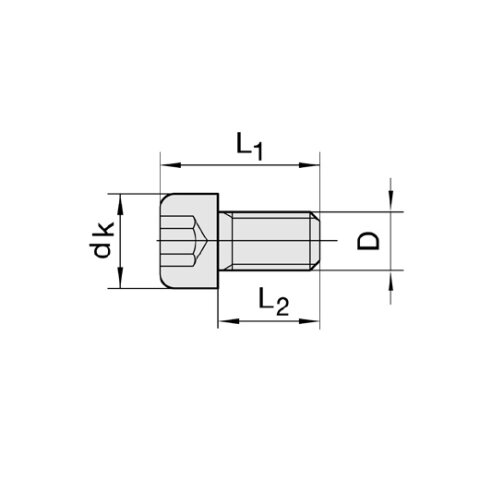 JSO M5x10 Zylinderschraube SW4 - Innensechskant