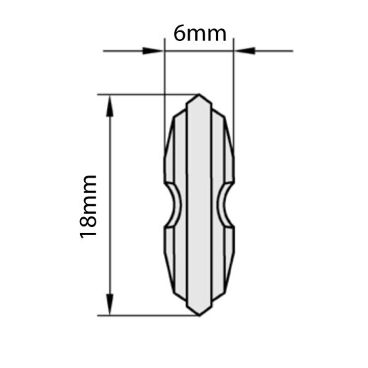 JSO Wende-Vorschneider 18x6x3,5 mm | (22600-22605)