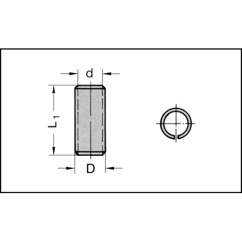 JSO Geschl.Spannhülse 6 / 8mm