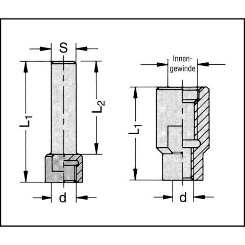 JSO Werkzeugschaft 6mm - 39511-0-00000-R