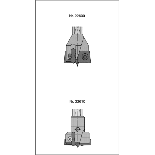 JSO Wechselschaft für L2=70mm | S=10mm, mit Spannfläche u.