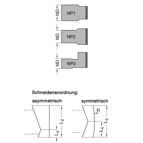 JSO DIANOVA-DP-Fügefräser 70x48x30mm | Z=2, mit DKN 8x3mm