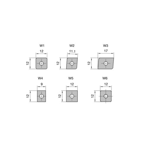 JSO Wendemesser HW 17x12x1,5mm, für # 20290 - 72015-6-01745-R