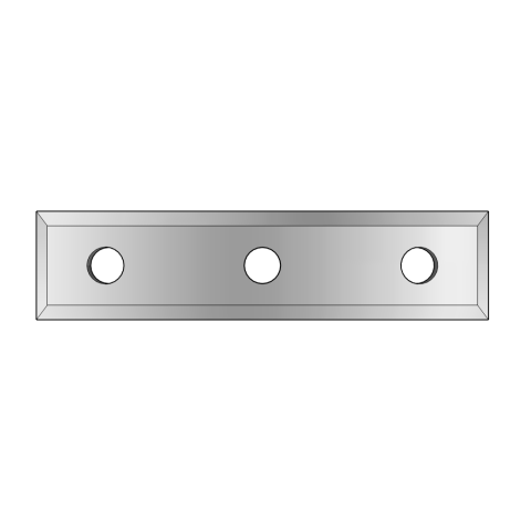 JSO Wendemesser 4-S 50x12x1,7mm, 3-LOCH-AUSFÜHRUNG - 72016-6-05017-0