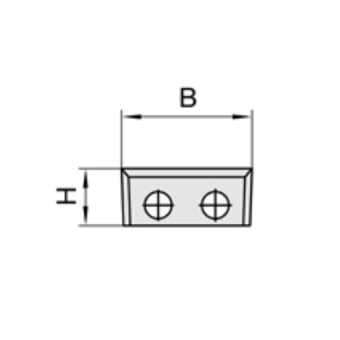 JSO HW-Wechselmesser 28x7x1,5mm, zu SCHAFTFR&Auml;SER #...