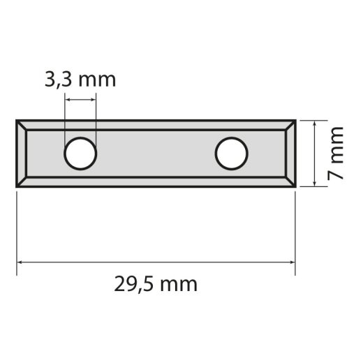 JSO HW-Wendemesser HW02 29,5x7x1,5mm, zu Schaftfräser 22029 - 72124-6-02950-0