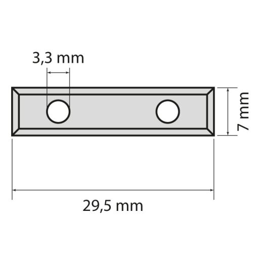 JSO HW-Wendemesser HW02 29,5x7x1,5mm | zu Schaftfräser 22029