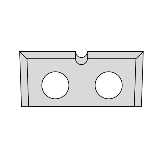 JSO HW-Wechselmesser 16x7x1,5mm | TYPE A ( 1 NUTE ) ZU # 22310